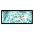 thumbnail image 1 of Stupell Industries Female Beach Surfer Abstract Floral Pattern Coast Nature Painting Black Framed Art Print Wall Art, 13 x 30, 1 of 7