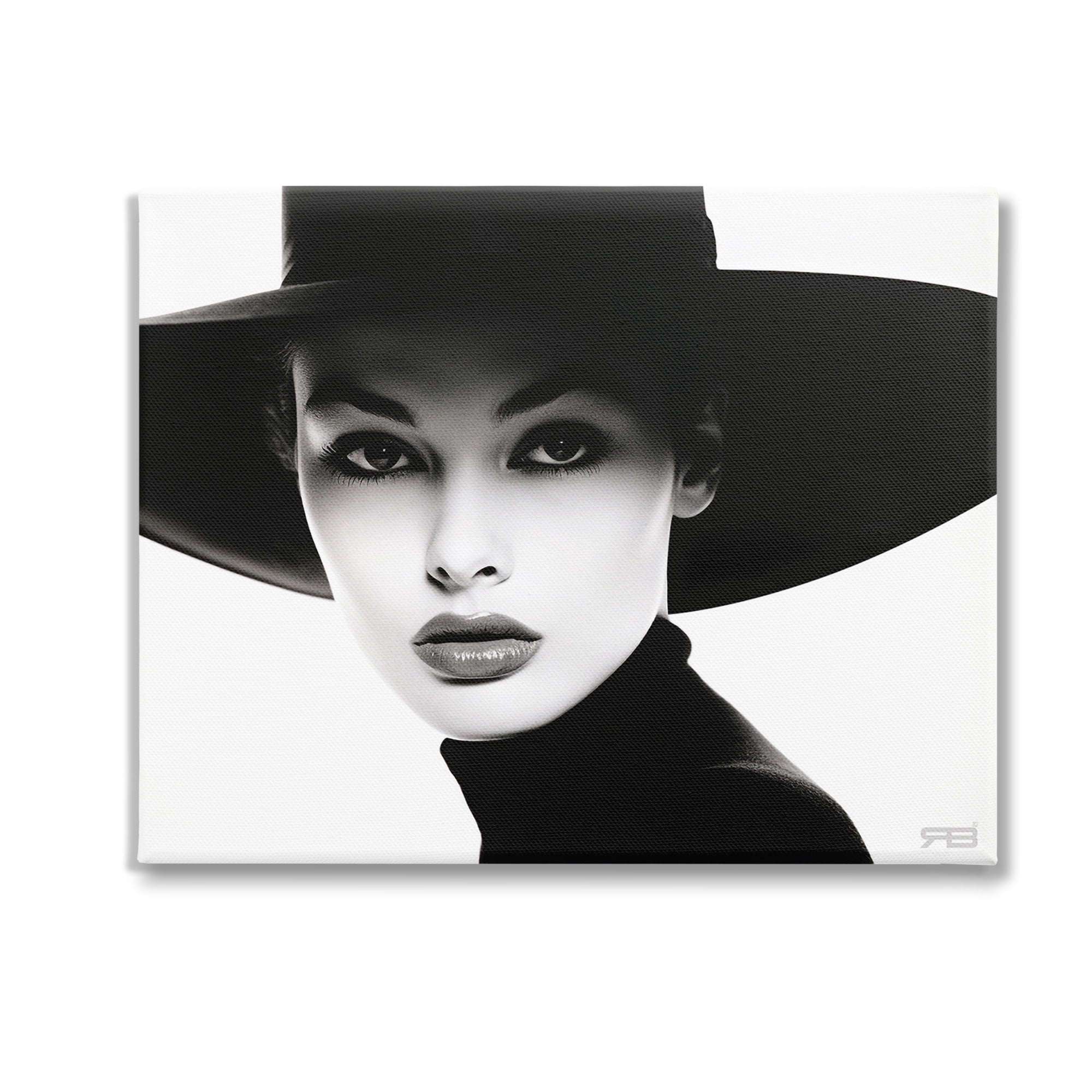 Stupell Industries Female Fashion Portrait Beauty & Fashion Painting Gallery Wrapped Canvas Art Print Wall Art, 30 x 24