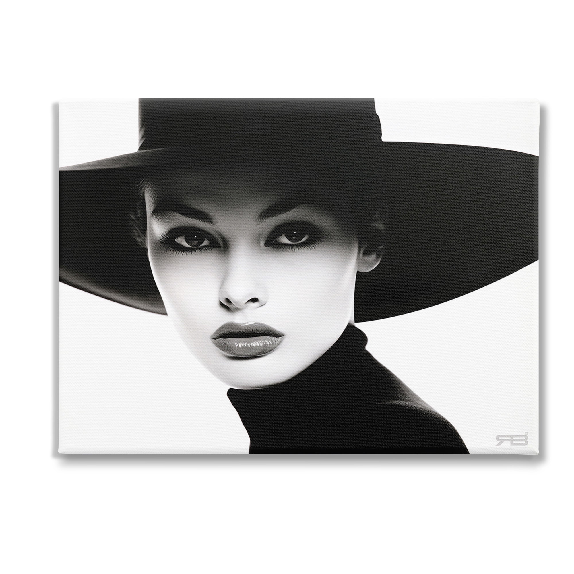 Stupell Industries Female Fashion Portrait Beauty & Fashion Painting Gallery Wrapped Canvas Art Print Wall Art, 48 x 36