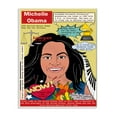thumbnail image 1 of Stupell Industries Female Leaders Facts Michelle Obama Feminist Icon Design Wall Plaque Design by Sangita Bachelet, 10" x 15", 1 of 1