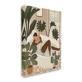 thumbnail image 1 of Stupell Industries Female Reading in Bath Tropical Palm Plants Canvas Wall Art, 16 x 20, Design by Victoria Barnes, 1 of 6