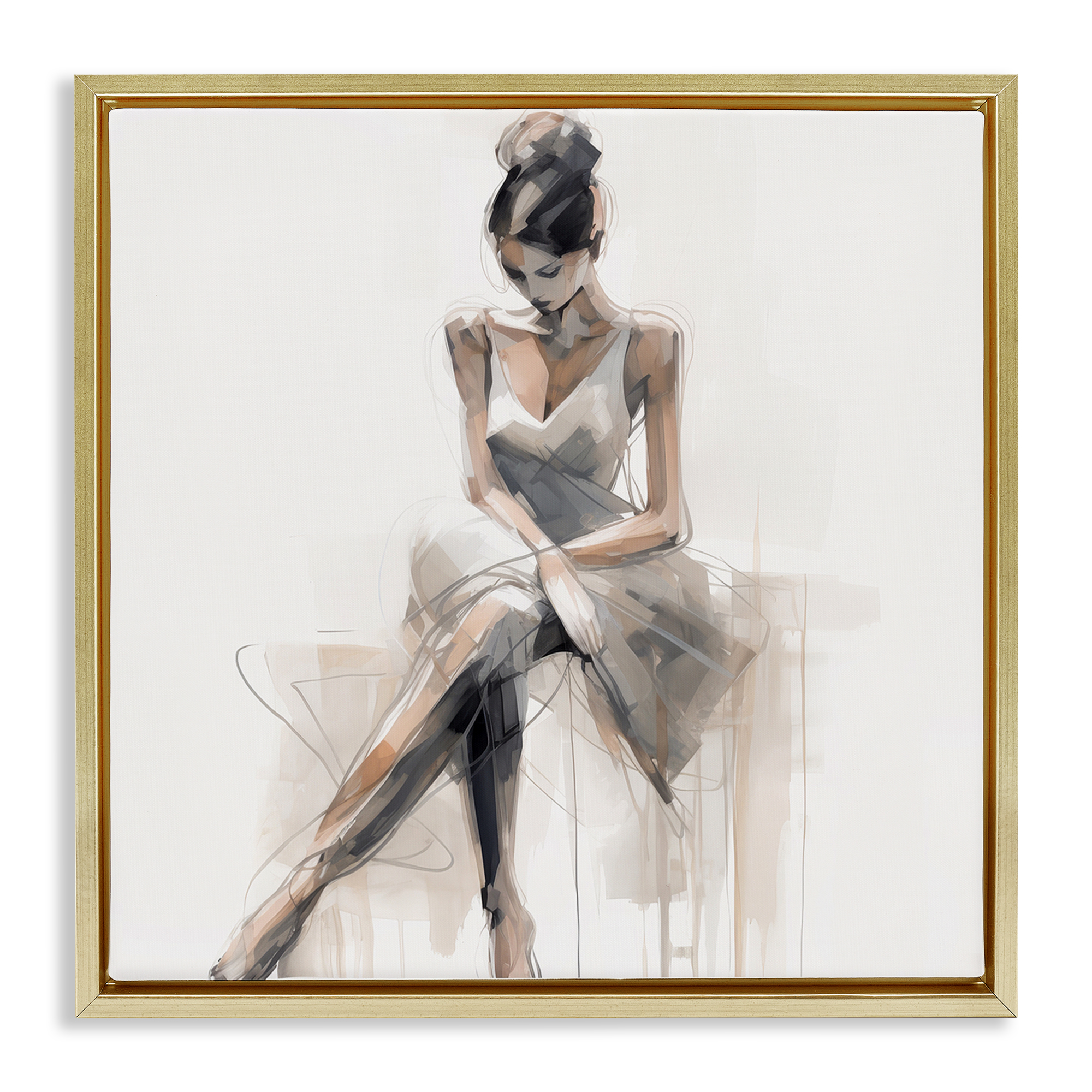Stupell Industries Nude Female Body Art Canvas - 24x30 Inches, Ready To Hang