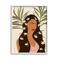 thumbnail image 1 of Stupell Industries Female With Tropical Florals in Hair Palm Leaves, 24 x 30, Design by JJ Design House LLC, 1 of 7