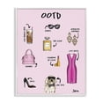 thumbnail image 1 of Stupell Industries Shabby Chic Feminine Glam Outfit of the Day White Framed Giclee Art, 24 x 30, by Tara Boone, 1 of 8