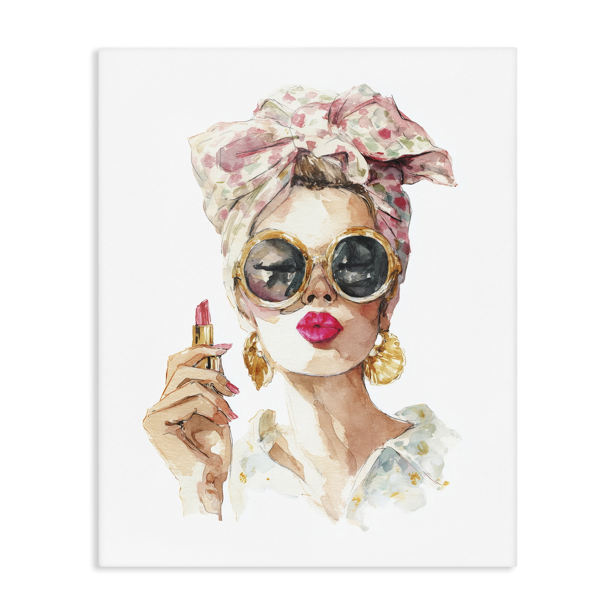 Stupell Industries Feminine Lipstick Spell Canvas Wall Art, design by Svetlana Aleynikova
