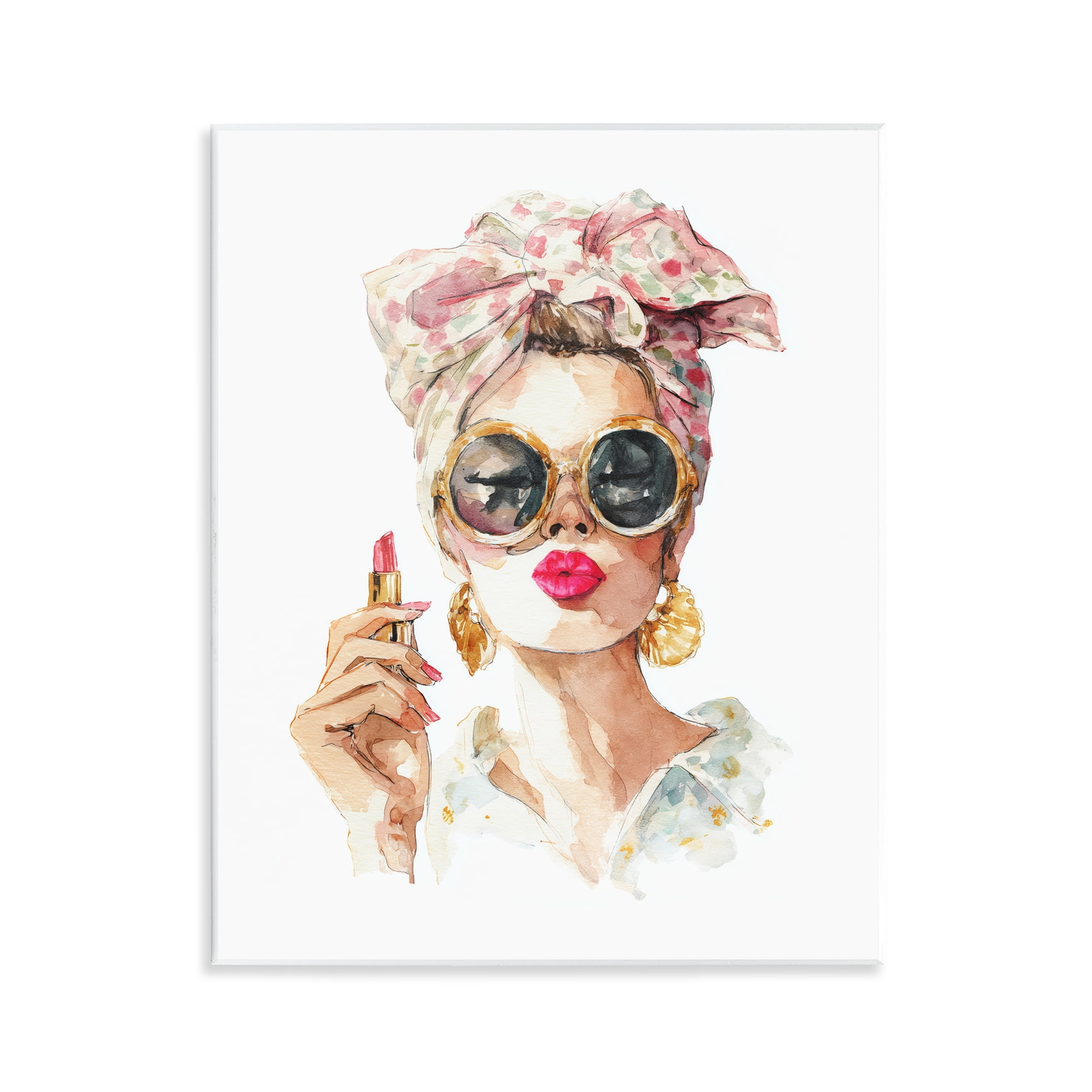 Stupell Industries Feminine Lipstick Spell Wall Plaque Art, design by Svetlana Aleynikova