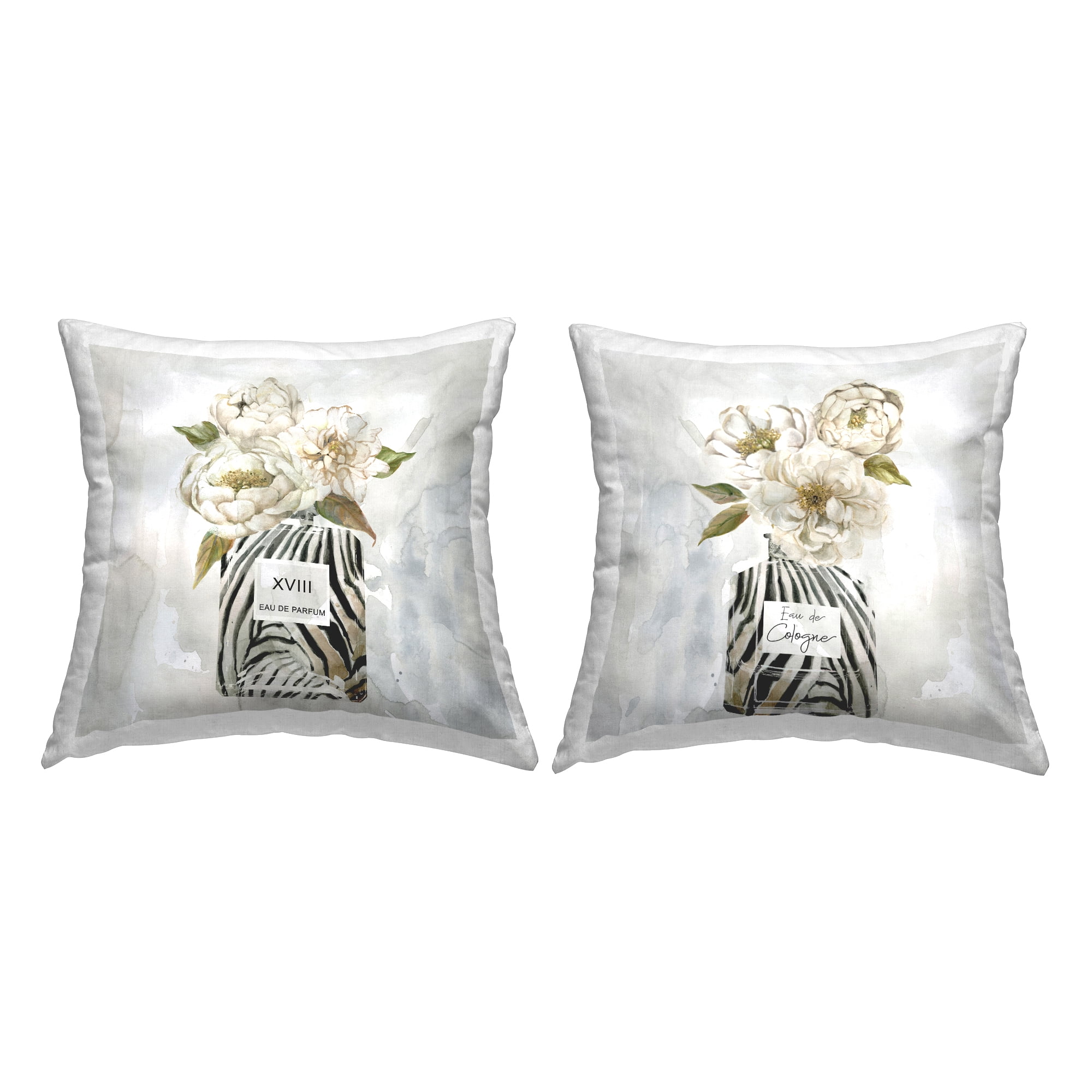 Stupell Industries Feminine Wild Bouquets Decorative Printed Throw Pillow Design by Carol Robinson.