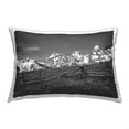 thumbnail image 1 of Stupell Industries Fence & Mountain Peaks Decorative Printed Throw Pillow, 14 x 20, 1 of 5