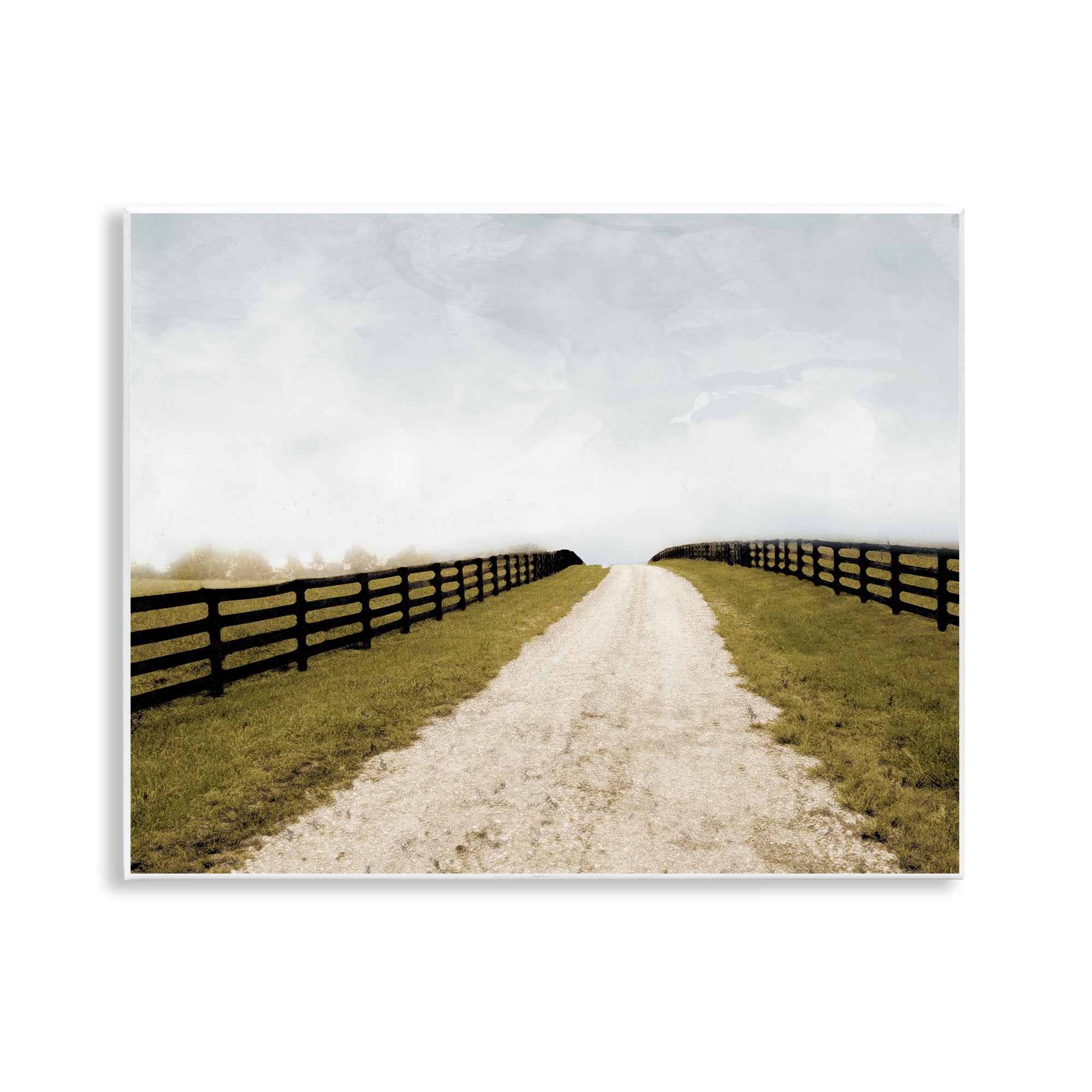Stupell Industries Fenced Countryside Lane Wall Plaque Art, design by Ynon Mabat