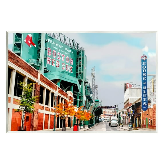 Stupell Industries Fenway Park Boston Cityscape Town & City Photography Unframed Art Print Wall Art