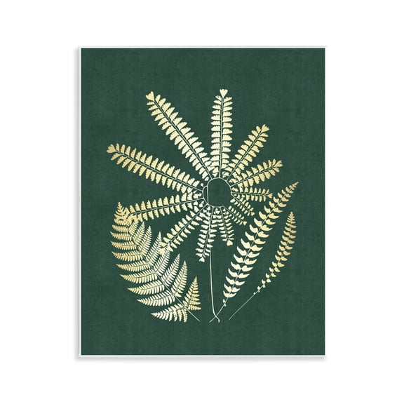 Stupell Industries Fern Sprigs Flower Shape Plants & Flowers Painting Unframed Art Print Wall Art, 11 x 14