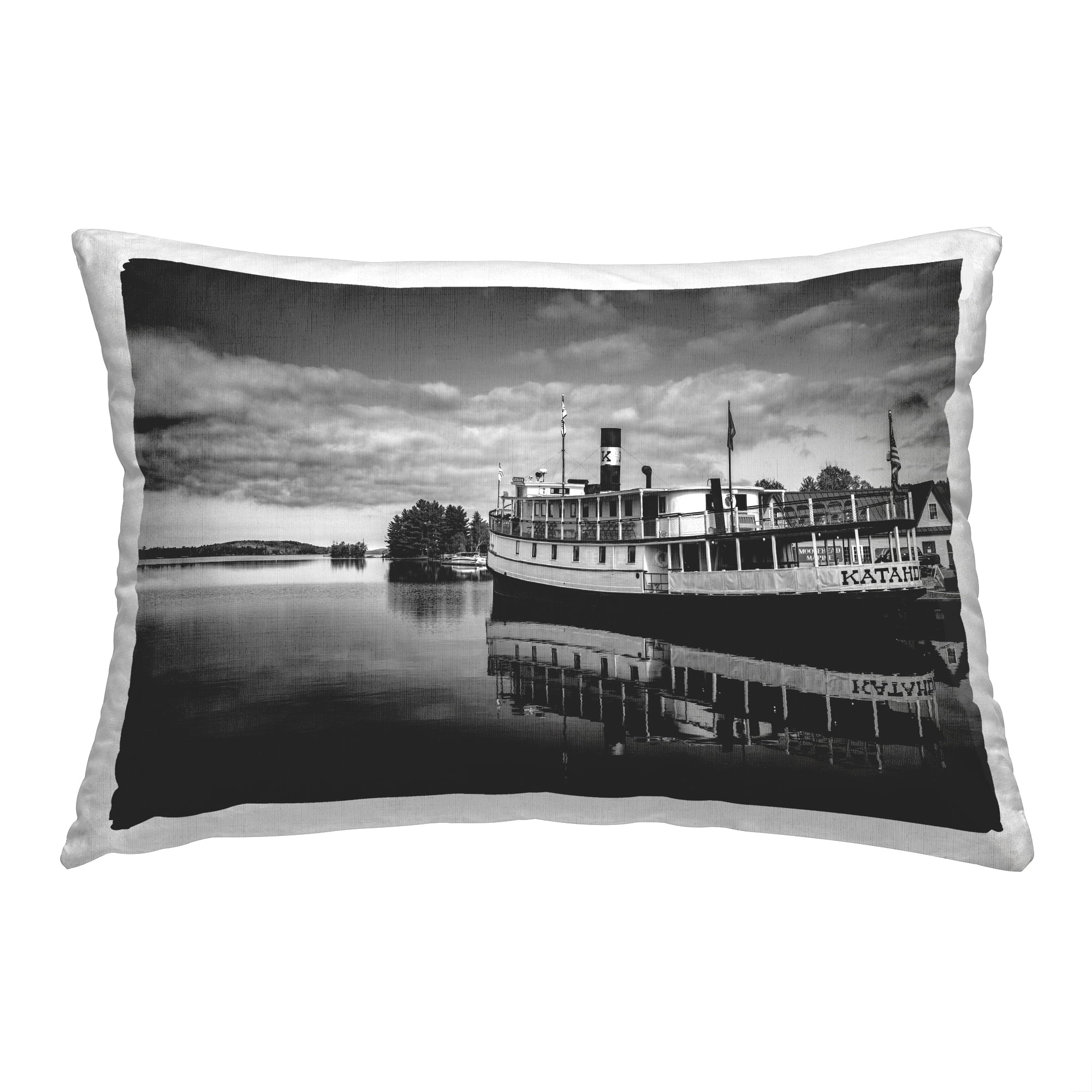 Stupell Industries Ferry at Boat Pier Decorative Printed Throw Pillow, 14 x 20