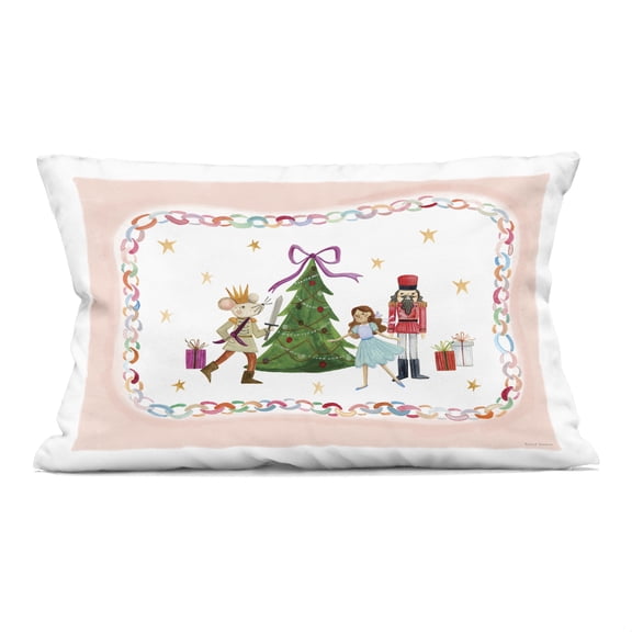 Stupell Industries Festive Characters & Christmas Tree Decorative Printed Throw Pillow, design by Rachel Nieman