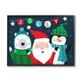 thumbnail image 1 of Stupell Industries Festive Christmas Jolly Typography Santa Claus Penguin, 16 x 20, Design by Louise Allen, 1 of 7