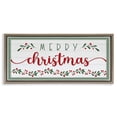thumbnail image 1 of Stupell Industries Traditional Festive Christmas Phrase Brown Floating Frame Canvas Art, 31 x 14, by AE Design, 1 of 7