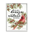 thumbnail image 1 of Stupell Industries Festive Phrase Cardinal Holiday Painting White Framed Art Print Wall Art, 24 x 30, 1 of 9