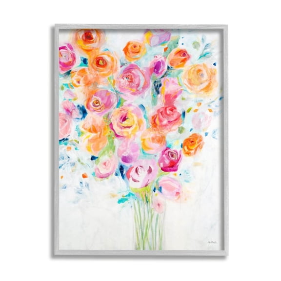 Stupell Industries Festive Spring Florals Organic Curved Petals Design by Third and Wall