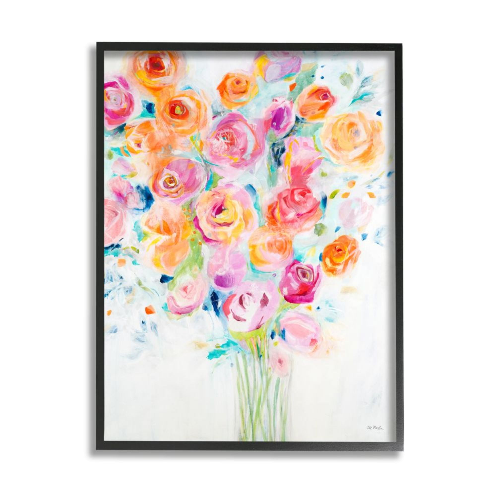 Stupell Industries Festive Spring Florals Organic Curved Petals Design by Third and Wall