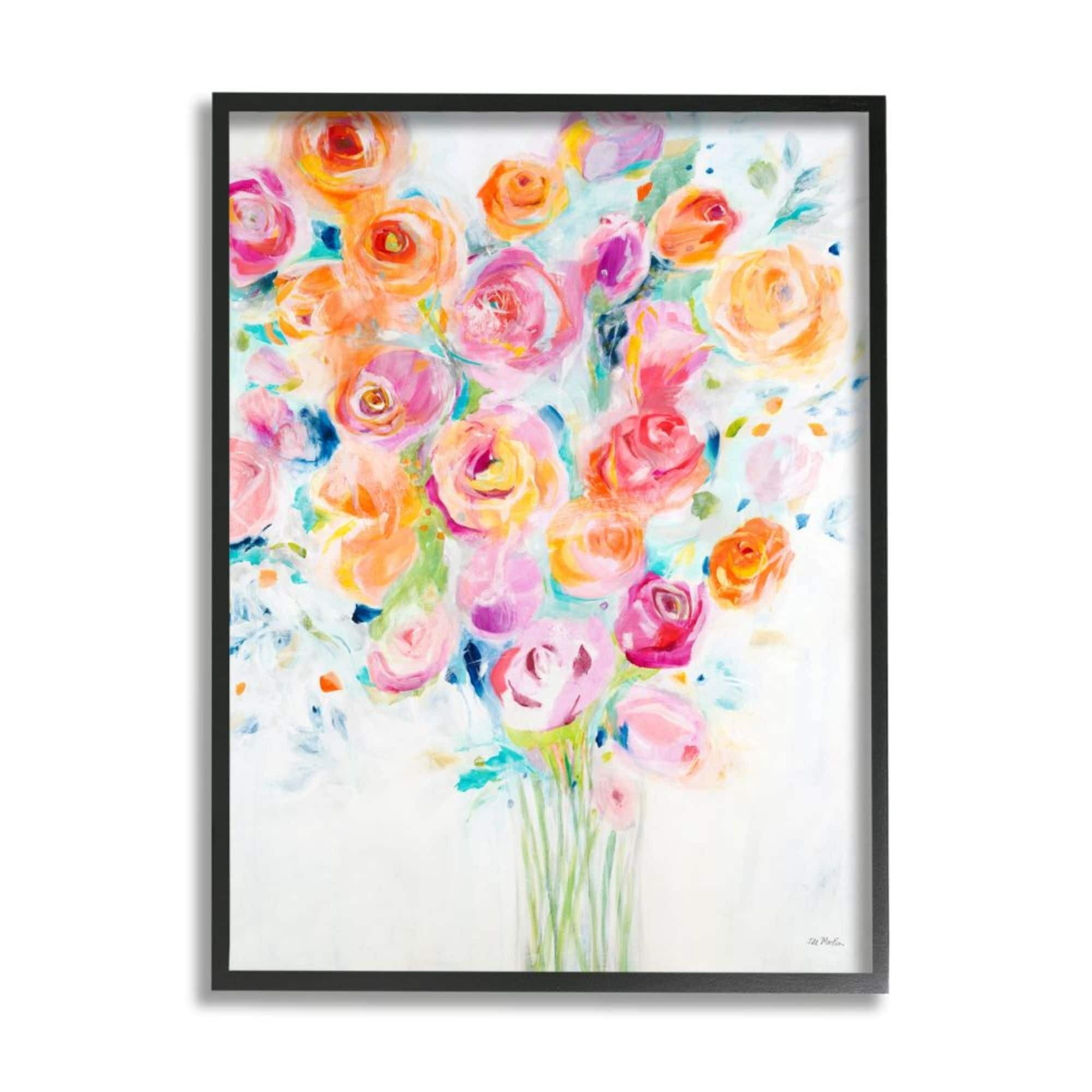 Stupell Industries Festive Spring Florals Organic Curved Petals Design by Third and Wall