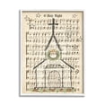 thumbnail image 1 of Stupell Industries Festive Winter Church Holy Night Musical Script Religious Painting White Framed Art Print Wall Art, 16 x 20, 1 of 8