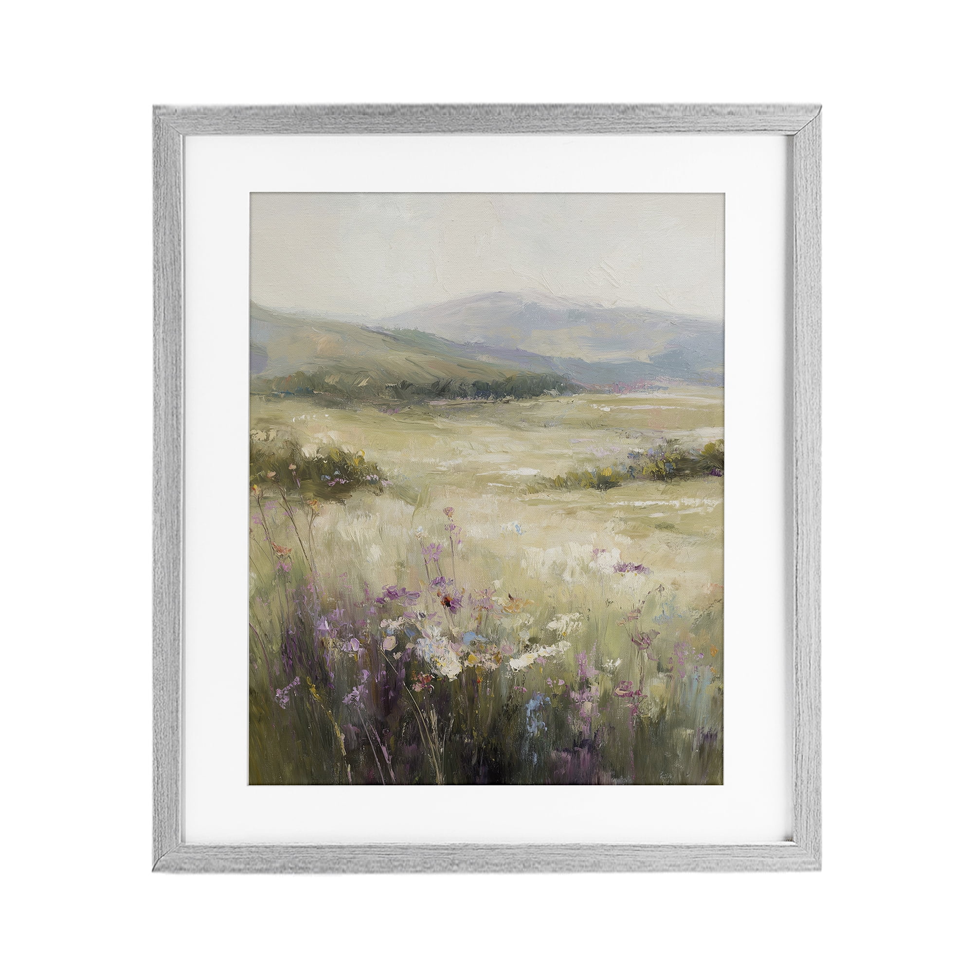 Stupell Industries Fields Of Serenity Gray Framed Print Under Glass, design by Svetlana Aleynikova