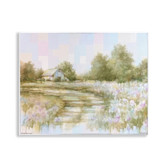 Stupell Industries Fields of Splendor Barn Landscape & Nature Painting Unframed Art Print Wall Art, 14 x 11