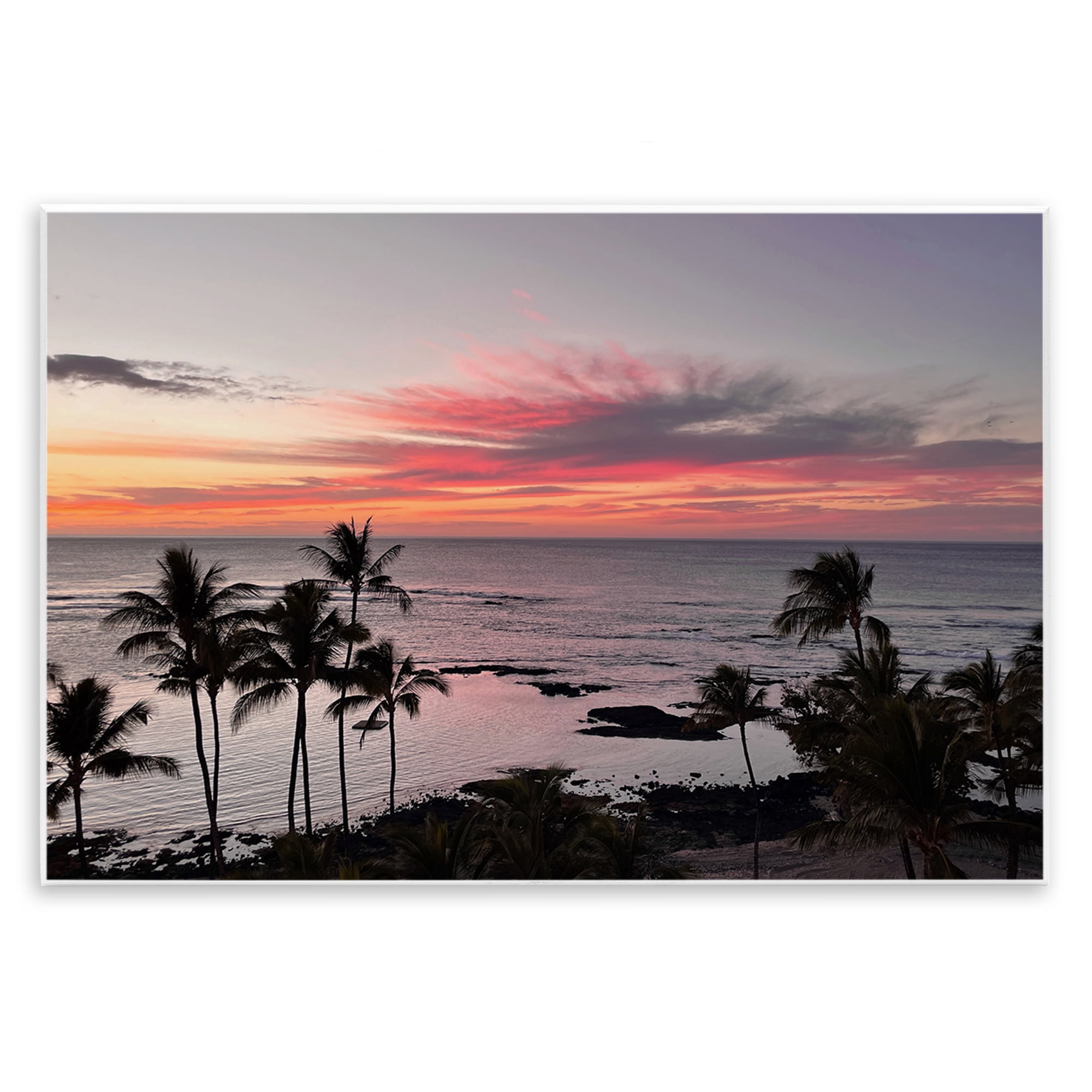 Stupell Industries Fierce Sunset View Landscape Photography Unframed Art Print Wall Art, 19 x 13