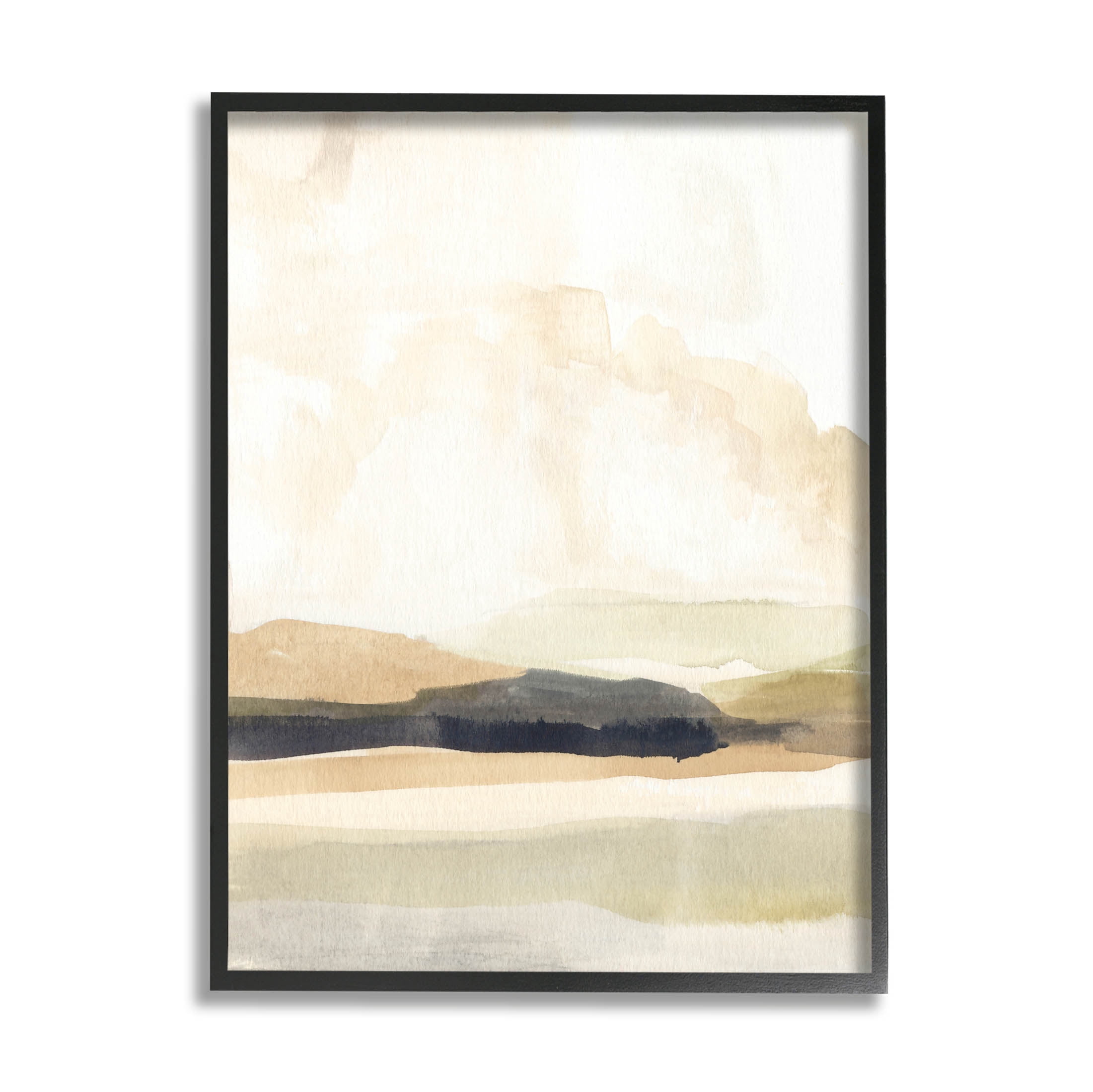 Stupell Industries Figurative Landscape Scene Painting Black Framed Art Print Wall Art, Design by Annie Warren