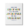 thumbnail image 1 of Stupell Industries Fill With Joy and Peace Romans 15:13 Proverbs, 24 x 30, Design by Raye Allison Creations, 1 of 6