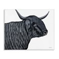 thumbnail image 1 of Stupell Industries Filmore Black Bull Portrait Canvas Wall Art, design by Ashley Justice, 1 of 7