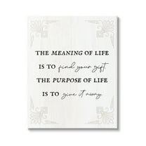 Stupell Industries Find Your Gift Phrase Inspirational Painting Gallery Wrapped Canvas Art Print Wall Art, 16 x 20