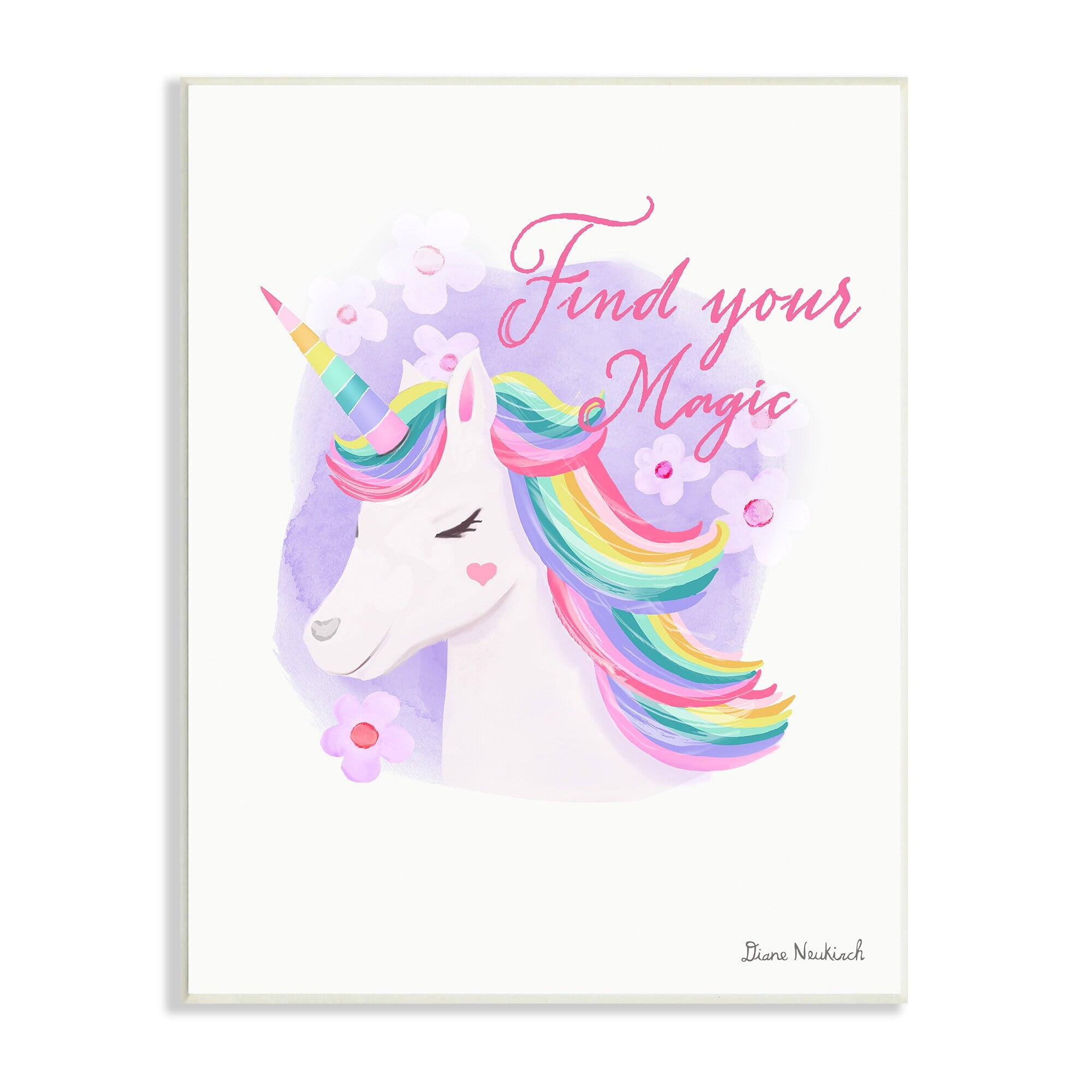 Rainbow Floral Unicorn Magical Rainbow Floral Unicorn Magical