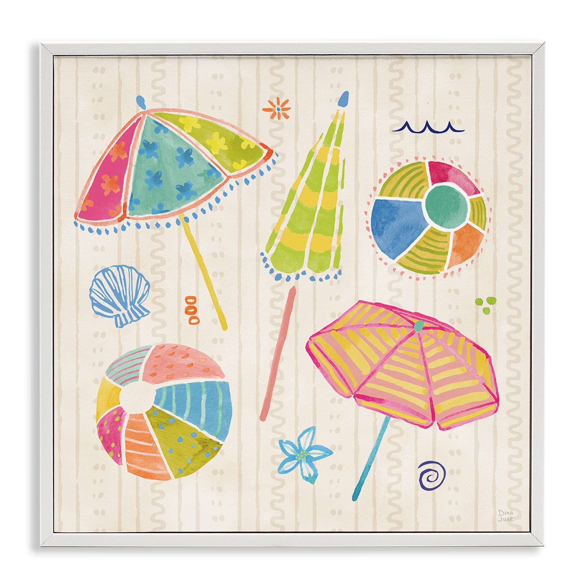 Stupell Industries Fine In The Sunshine White Framed Giclee Art, design by Dina June