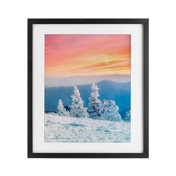 Stupell Industries Fire And Ice Sunset Black Framed Print Under Glass, design by Jared Kreiss