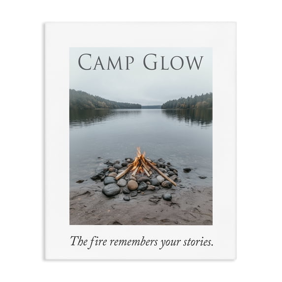 Stupell Industries Farmhouse Fire Remembers Your Stories Canvas Art, 36 x 48, by A Barefoot Stylist