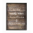 thumbnail image 1 of Stupell Industries Fireflies Country Life Home Wood Textured Word Design Framed Giclee Texturized Art by Kimberly Allen, 1 of 3