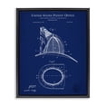 thumbnail image 1 of Stupell Industries Modern Fireman's Hat Blueprint Black Floating Frame Canvas Art, 17 x 21, by Karl Hronek, 1 of 8