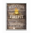 thumbnail image 1 of Stupell Industries Firepit Country Home Textured Word Design Gray Farmhouse Rustic Framed Giclee Texturized Art by Kimberly Allen, 1 of 3