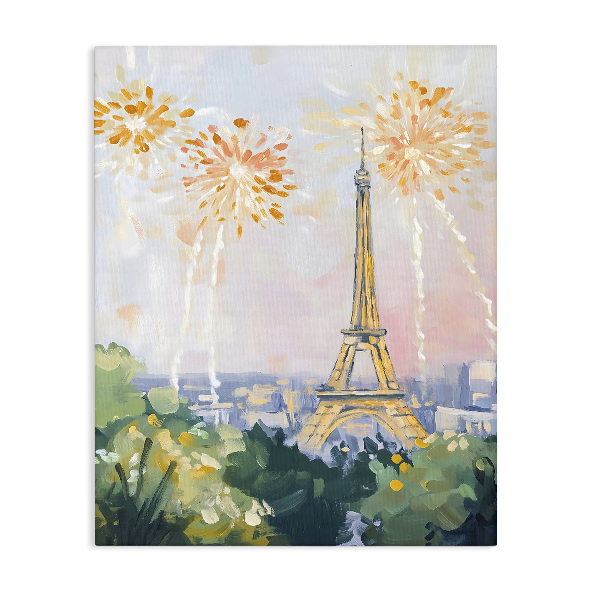 Stupell Industries Fireworks in Paris Canvas Wall Art, design by The Prints Vibe