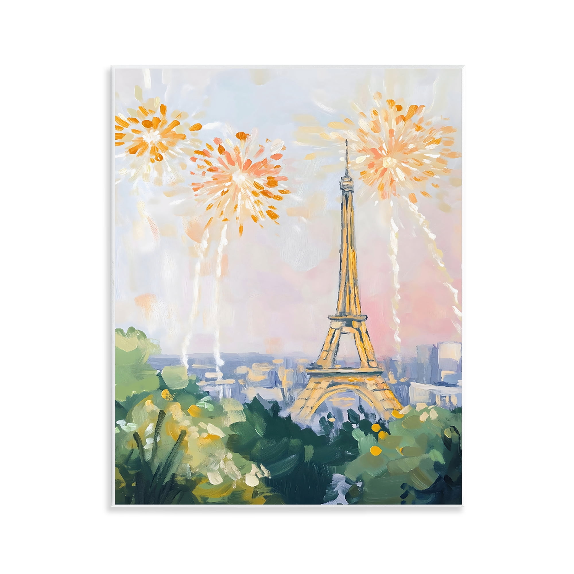 Stupell Industries Fireworks in Paris Wall Plaque Art, design by The Prints Vibe