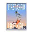 thumbnail image 1 of Stupell Industries First Chair Last Call Winter Ski Sport Phrase, 11 x 14, Design by Daphne Polselli, 1 of 7