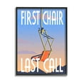 thumbnail image 1 of Stupell Industries First Chair Last Call Winter Ski Sport Phrase, 24 x 30, Design by Daphne Polselli, 1 of 5
