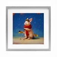 thumbnail image 1 of Stupell Industries First Snow Bunny & Skis Gray Framed Print Under Glass design by Lucia Heffernan, 13 x 13, 1 of 10
