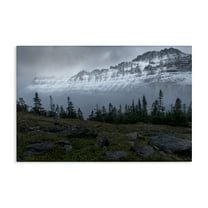 Stupell Industries First Snow Mountains Landscape Photography Gallery Wrapped Canvas Art Print Wall Art, 24 x 16
