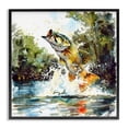 thumbnail image 1 of Stupell Industries Farmhouse Fish Jumping Splash Black Framed Giclee Art, 12 x 12, by LSR Design Studio, 1 of 8