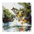 thumbnail image 1 of Stupell Industries Farmhouse Fish Jumping Splash Canvas Art, 17 x 17, by LSR Design Studio, 1 of 8