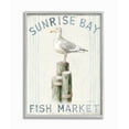 thumbnail image 1 of Stupell Industries Fish Market Sea Gull Bird Animal Beach Ocean Design Framed Wall Art by Danhui Nai, 1 of 1