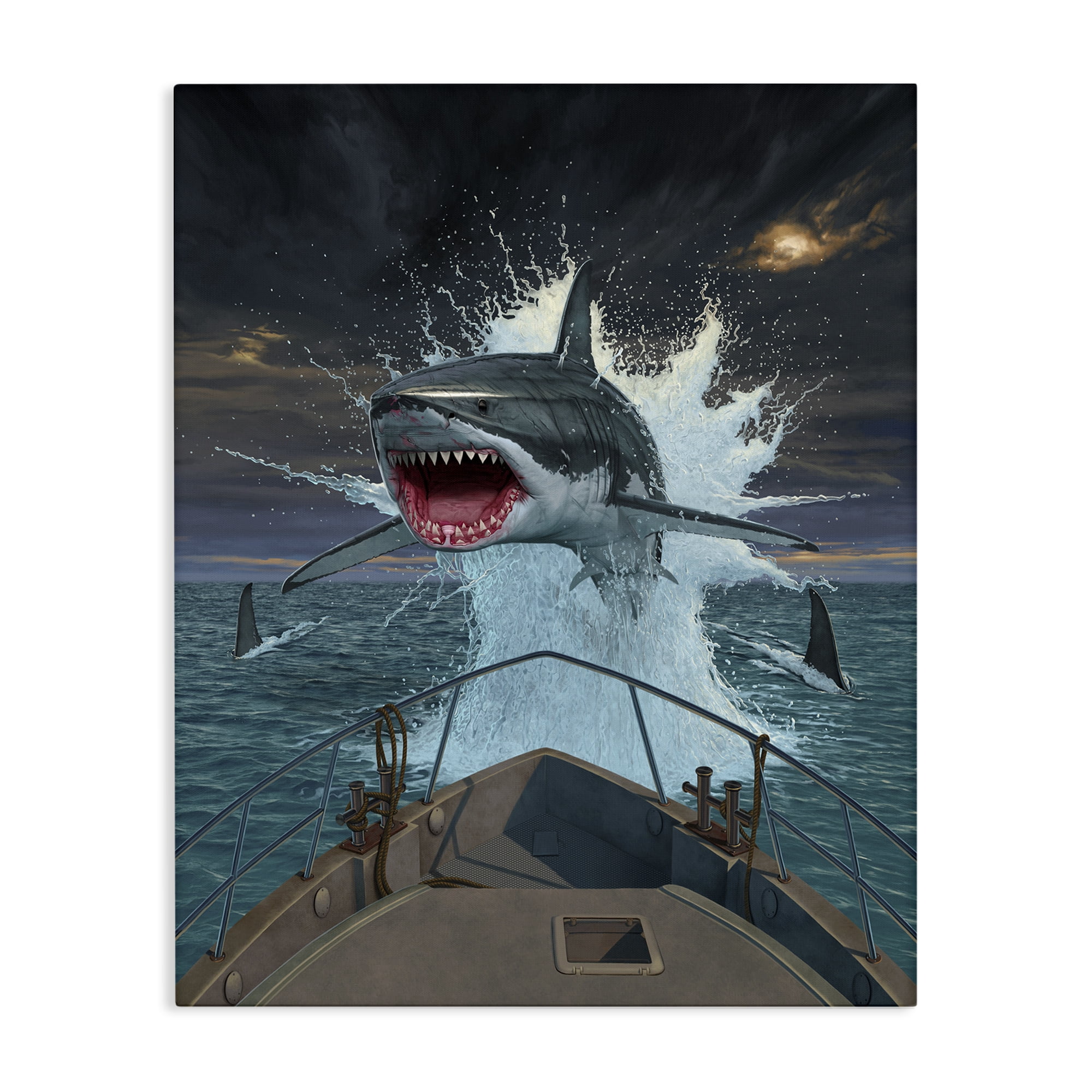 Stupell Industries Fish Out Of Water Canvas Wall Art, design by Vincent Hie