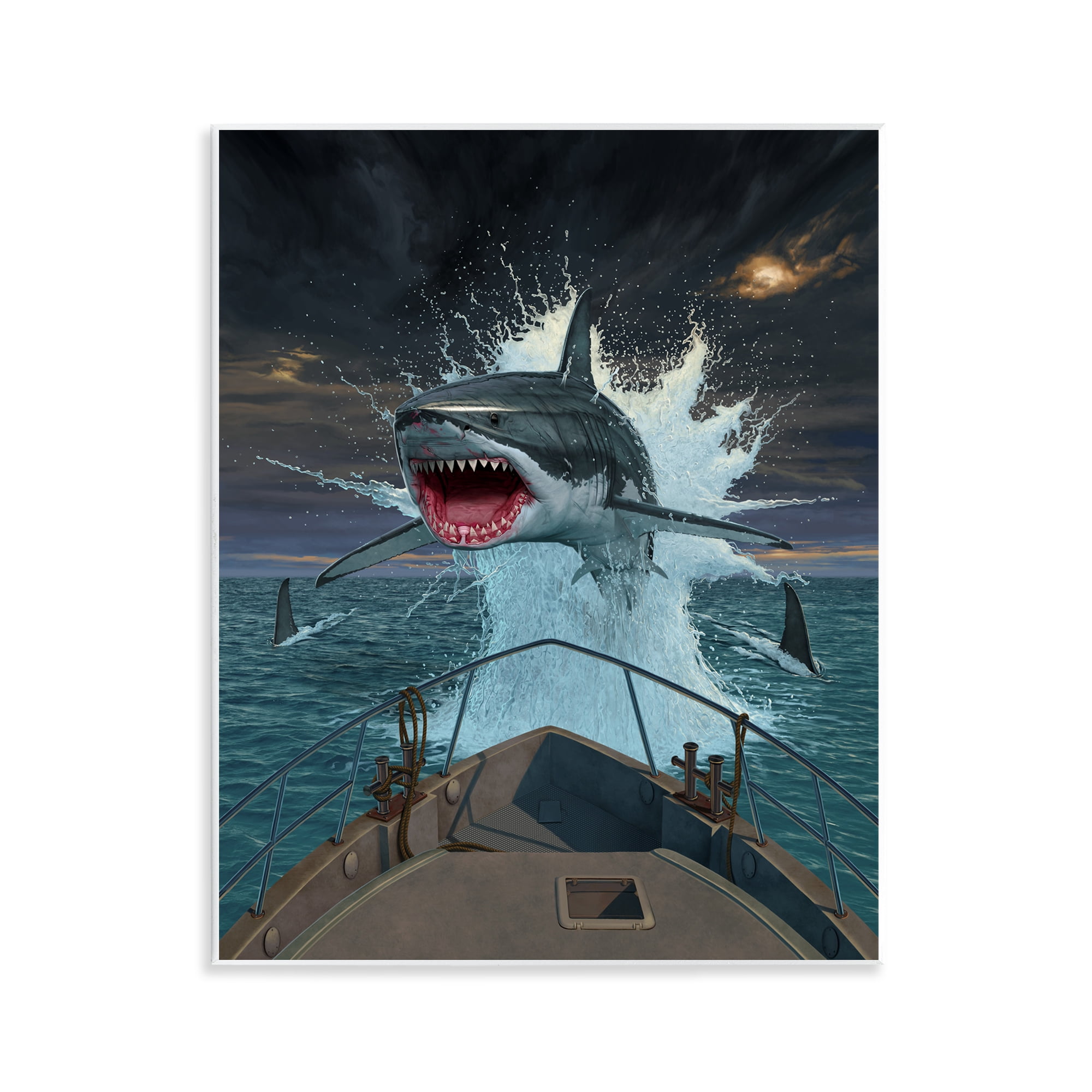Stupell Industries Fish Out Of Water Wall Plaque Art, design by Vincent Hie