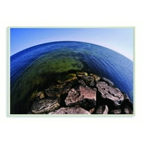 Stupell Industries Fisheye Ocean Sea Landscape Photograph Unframed Art Print Wall Art, 10x15, by Joseph Elliott